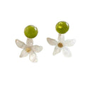 Fresh Forest Style White Resin Starfish Flower Stud Earrings For Women view 5