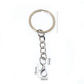 25 28 30mm DIY Keychain Accessories With Key Ring Lobster Clasp And 8mm Jump Ring view 4