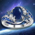 Y2K Star Imitation Agate Ring For Women, Line Star Shape Niche Fashion Jewelry view 2