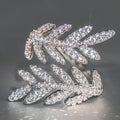 Open Leaf Feather Ring, Light Luxury Adjustable Fashion Ring For Elegant Daily Hand Jewelry view 3