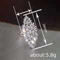 Women's Marquise Burst Quadrilateral Statement Ring, Luxury Banquet Style Fashion Jewelry view 4