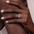 Y2K Snake Wrap Wax Set Ring For Women, Light Luxury Niche Statement Finger Jewelry view 3