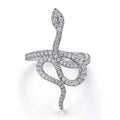 Y2K Snake Wrap Wax Set Ring For Women, Light Luxury Niche Statement Finger Jewelry view 1