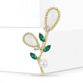 Rhinestone Acrylic Flower Brooch Pin For Suits And Cardigans view 2