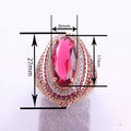 Luxury Palace Style Elegant Women's Ring Heavy Sparkling European American Magazine Statement Jewelry view 4