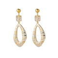 2026 New Transparent Resin Irregular Geometric Stud Earrings, Bohemian Statement Light Luxury Style view 5