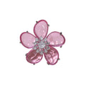 Copper Crystal Flower Clip-on Earrings For Women, No-Piercing Fashion OL Ear Cuffs view 5