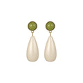 Colorful Resin Teardrop Stud Earrings Minimalist Light Luxury Fashion Ear Jewelry for Women view 5