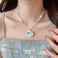 Sweet Holiday Shell Beaded Animal Charm Necklace For Women Vacation Beach Collarbone Jewelry view 3
