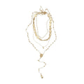 Alloy Waterdrop Pendant Layered Choker Necklace Minimalist Trendy Collarbone Jewelry view 5