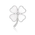 Alloy Shell Clover Brooch Scarf Buckle Pin For Clothing view 2