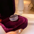 Chalcedony Agate Gourd Rhinestone Detachable Ring For Women view 2