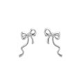 2026 New Fashion OL Alloy Bow Clip-on Earrings For Women, Minimalist No-Piercing Ear Cuff view 5