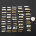 Black Alphabet Letter and Tag Metal Charms for Jewelry and Craft Projects view 2