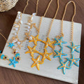 Bohemian Iron Starfish Geometric Body Chain Necklace For Beach Vacation Style view 4