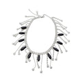 Sparkling Alloy Rhinestone Butterfly Tassel Necklace Old Money Light Luxury Collarbone Choker view 5