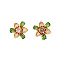 Vintage Floral Alloy Necklace And Stud Earrings Jewelry Set, Court Style Banquet Dress Accessories view 5