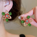 Vintage Floral Alloy Necklace And Stud Earrings Jewelry Set, Court Style Banquet Dress Accessories view 4