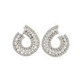 Copper Zircon Teardrop Drop Earrings With Silver Pins, Minimalist Light Luxury Jewelry view 5