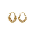 Korean Style Hollow Copper Ear Cuff Earrings With Zircon Accents, Light Luxury Round Design view 5
