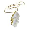 French Light Luxury Irregular Geometric Resin Pendant Necklace For Women Old Money Style Clavicle Chain view 5
