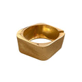 Modern Minimalist Alloy Bangle With Hammered Texture Irregular Metal Design For Fashion Jewelry view 5