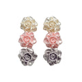 2026 Sweet Resin Flower Stud Earrings Jewelry Set With Silver Pins For Women view 5