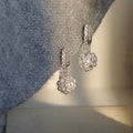 Faux Pearl Zircon Ball Geometric Round Pendant Drop Earrings For Women Light Luxury Fashion Jewelry view 3