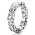 Round And Square Stacking Rings For Women Minimal Commuter Style Fashion Jewelry view 1