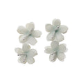 Fabric Flower Stud Earrings Beach Vacation Sweet Dopamine Light Luxury Fashion Jewelry view 5