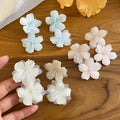 Fabric Flower Stud Earrings Beach Vacation Sweet Dopamine Light Luxury Fashion Jewelry view 3