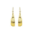 European Style Oval Alloy Earrings For Women, Textured Metal Ear Hook Statement Jewelry view 5