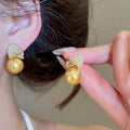 Light Luxury New Chinese Retro Faux Pearl Zircon Heart Necklace Ring Earrings Jewelry Set view 4