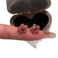 Light Luxury Rhinestone Star Alloy Stud Earrings With Silver Pins For Women view 5