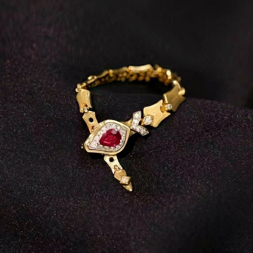 Adjustable Copper Snake Ring With Rhinestone Animal Design Retro Light Luxury Fashion For Women