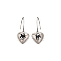 2026 New Iron Heart And Star Print Drop Earrings Sweet Cool Fashion OL Ear Hook Jewelry view 5