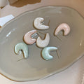 Macaron Color Resin Geometric Hoop Stud Earrings For Women Simple Fashion OL Style view 4