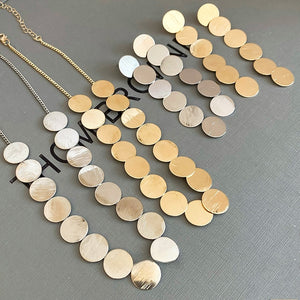 Metal Round Minimalist Collarbone Necklace For Women