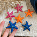 Iron Enamel Starfish Stud Earrings For Women Summer Vacation Sweet Light Luxury Style view 4