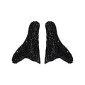 European American Style Full Rhinestone Irregular Geometric Copper Stud Earrings For Women view 5