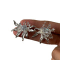 Light Luxury Copper Zircon 3D Flower Bow Stud Earrings For Women Designer Fashion Jewelry view 5