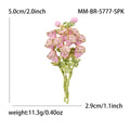 Alloy Enamel Rose Bouquet Brooch Pin For Women's Apparel view 5