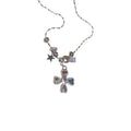 Old Money Alloy Rhinestone Cross Pearl Necklace Bracelet Jewelry Set Light Luxury Fashion view 5