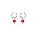 Y2K Red Mushroom Alloy Earrings Cute Polka Dot Enamel Cartoon Geometric Ear Cuffs For Women view 5