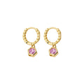 Copper Rhinestone Geometric Hexagon Pendant Drop Earrings For Women Light Luxury Designer Style view 5