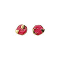Alloy Enamel Heart Sun Moon Asymmetric Stud Earrings For Women Modern Minimalist Geometric Jewelry view 5