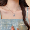 2026 New Copper Cloud Waterdrop Tassel Necklace, Old Money Geometric Clavicle Choker For Women view 4