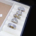 Baroque Zircon Hollow Pearl Open Ring With Vintage Elegant Design view 3