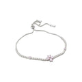 Cross Border Zircon Butterfly Flower Heart Copper Bangle With Light Luxury Versatile Fashion Design view 5