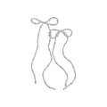 2026 Faux Pearl Beaded Big Bow Tassel Drop Earrings Fashion OL Statement Jewelry view 5
